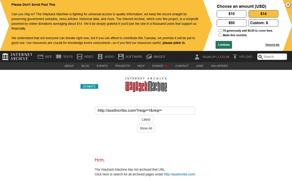 Peak-activity snapshot of austincribs.com from Aug 07, 2018